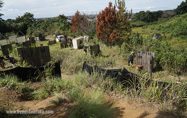斜面からの撃ち下ろし