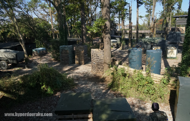 物資集積所(L)~(K)付近