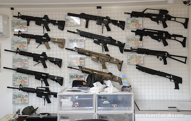 次世代電動ガンもレンタル可能