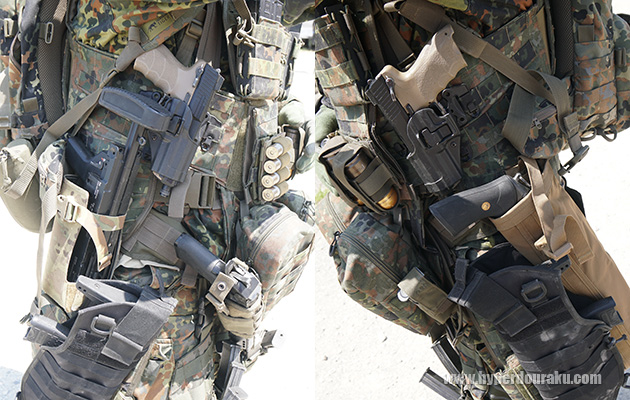 合計9丁ものウエポンを装備