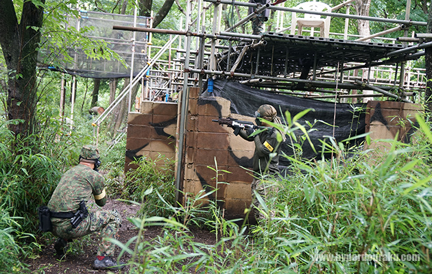 フィールド中央付近