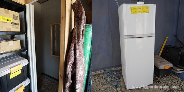 一人用の更衣室