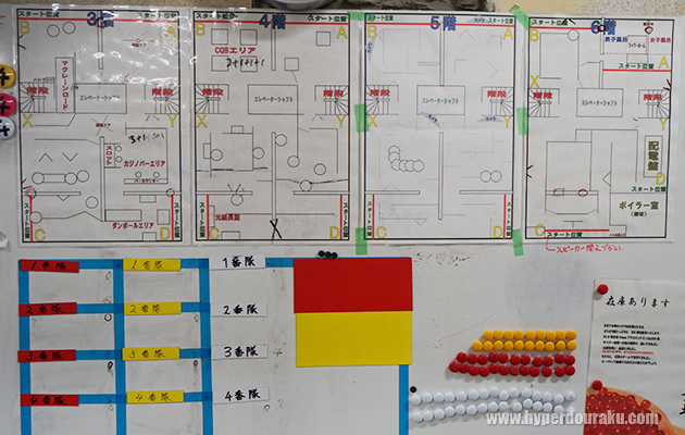 4フロアのフィールドマップ