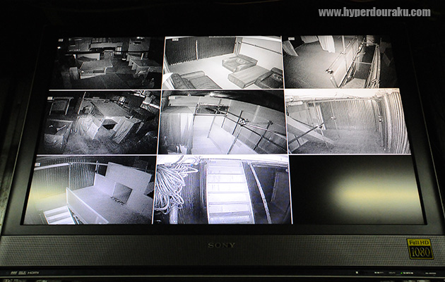 フィールド内部の状況をモニタリングした大画面モニター