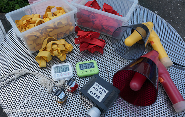 マーカー、タイマー、カウンター、弾速計、拡声器