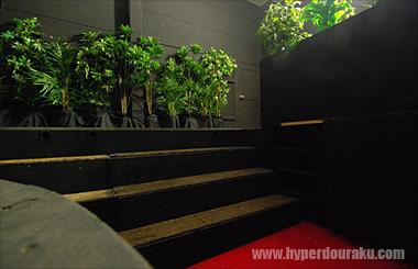 地下エリアに続く階段