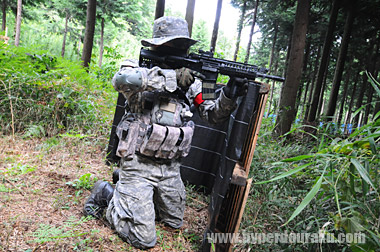 木製のバリケード