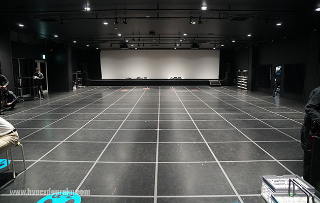 フィールドは奥行20m、幅11mほどの空間