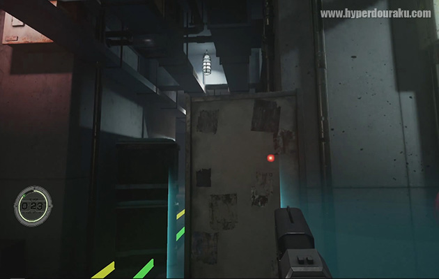 ゲームが始まると3Dで描かれたゲーム画面が全視界