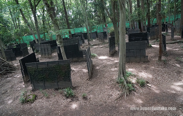 板バリケによるCQBエリア