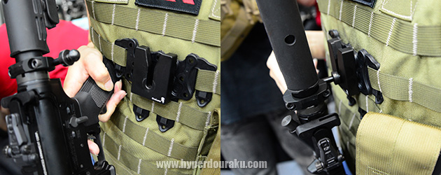 バッファチューブに取り付けられた金具