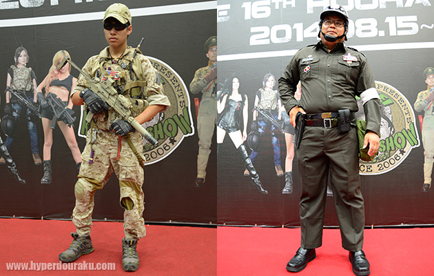 軍隊、警察など様々な衣装