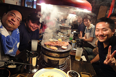 焼肉でお疲れ!!