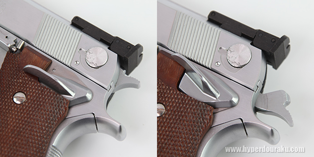 ピンポインターのセフティレバー