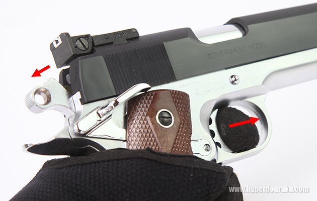 ハンマーが少しづつ起きている