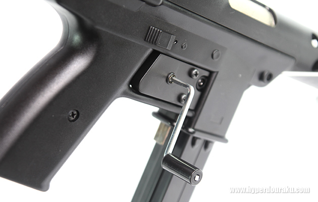 トリガーに装着したクランクトリガー