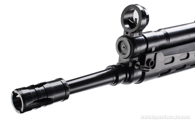 フラッシュハイダーとアウターバレル